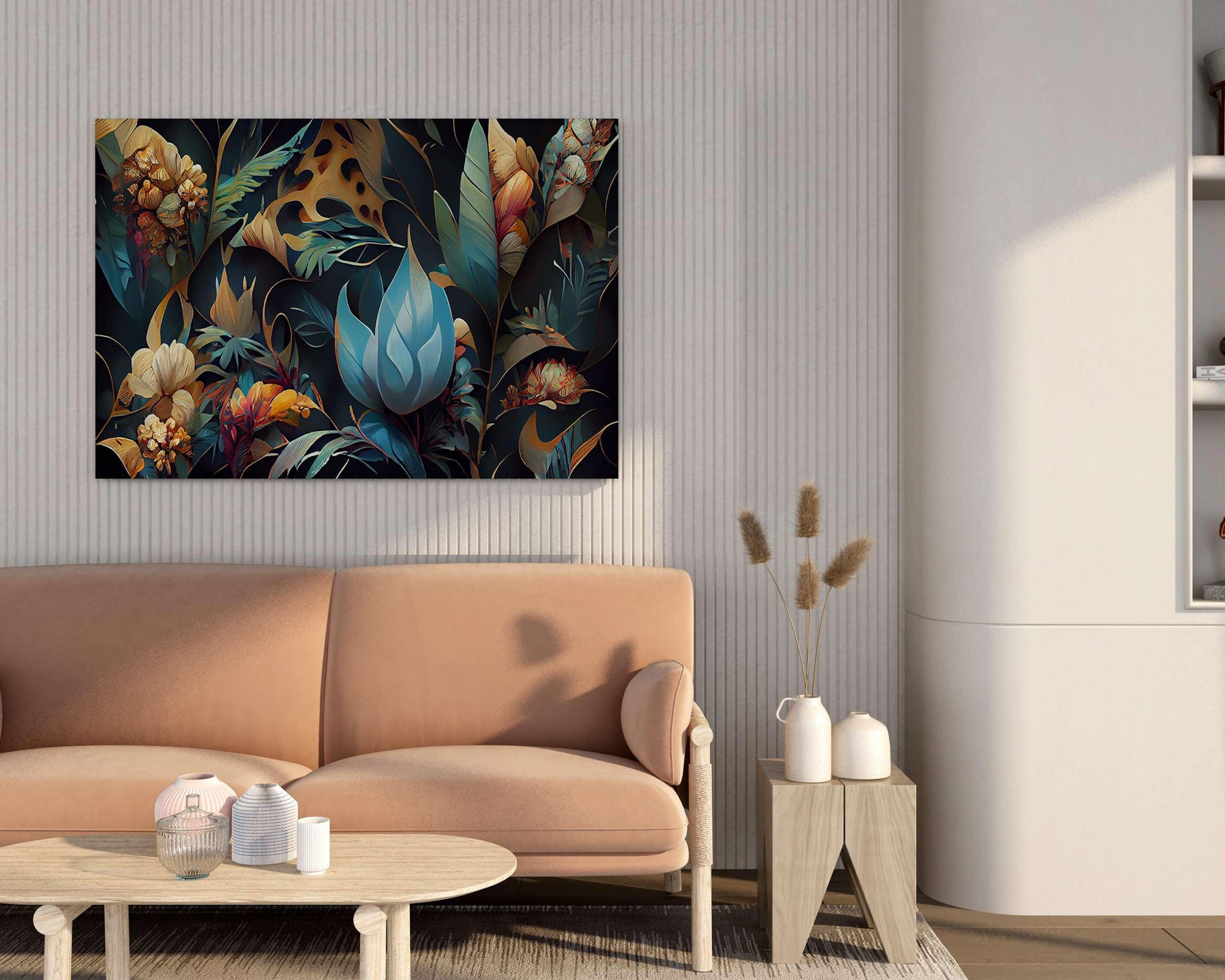 BLACKLUXE LIFESTYLE LTD Flower Paintings For Wall Decoration With Frame Canvas Painting For Living Room Bedroom Home Office & Hotels - BLACKLUXECRAFTS