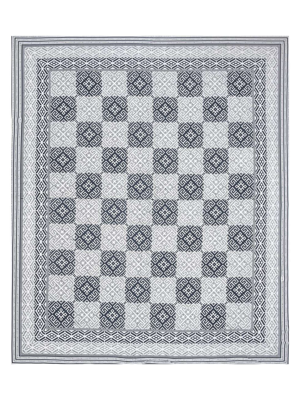 Handmade Cotton Block Print Bedsheet with Pillow Covers – King Size | Indian Ethnic Geometric Design Bedspread | Lightweight Soft Bedding Set (BLACKLUXE CRAFTS) - BLACKLUXECRAFTS