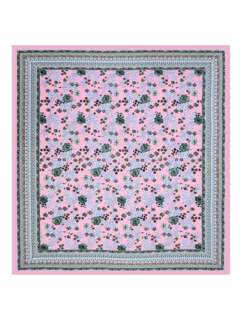 Handmade Pink Floral Block Print Cotton Bedsheet with Pillow Covers – Indian Queen Size Ethnic Bedding Set (BLACKLUXE CRAFTS) - BLACKLUXECRAFTS