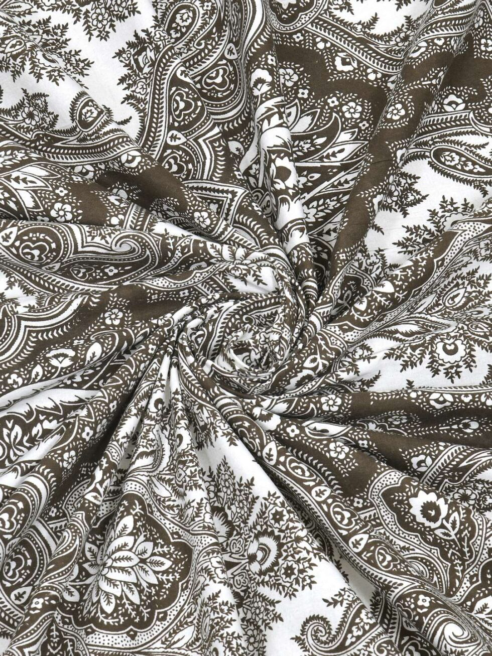 Handmade Cotton Bedsheet with Pillow Covers – Traditional Indian Block Print | King Size Bedspread for Home & Bedroom Decor (BLACKLUXE CRAFTS) - BLACKLUXECRAFTS