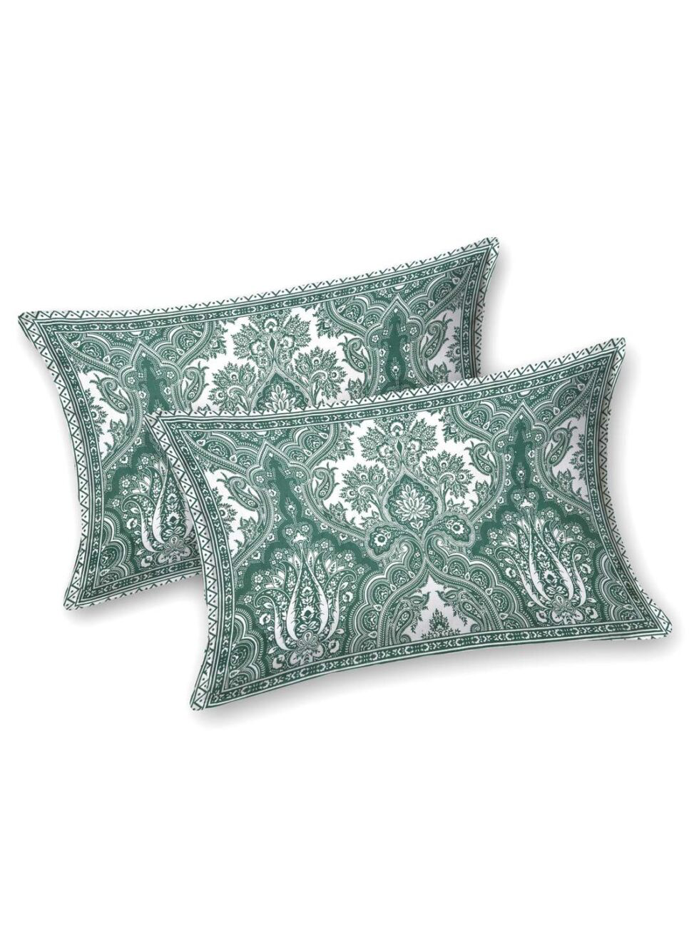 Handmade Cotton Bedsheet with Pillow Covers – Traditional Indian Block Print Bedspread, King Size Home Decor (BLACKLUXE CRAFTS) - BLACKLUXECRAFTS