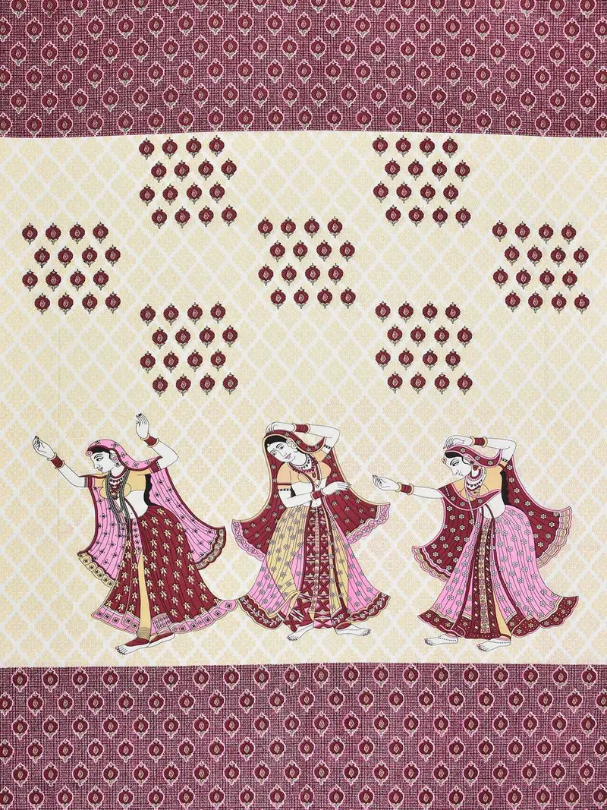 Handmade Rajasthani Block Print Bedsheet with Pillow Covers | Indian Cotton Double Bed Sheet | Ethnic Jaipuri Design Bedding Set (BLACKLUXE CRAFTS) - BLACKLUXECRAFTS