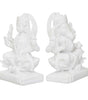 White Marble Finish Lord Ganesha & Goddess Lakshmi Idol Set | Hindu God Statues for Home Décor & Puja
(BLACKLUXE CRAFTS) - BLACKLUXECRAFTS