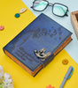 Blue Leather Journal with Feather & Birds – Inspirational Quote Notebook with Lock | Handmade Diary for Writing, Travel, Gifts & Students (BLACKLUXE CRAFTS) - BLACKLUXECRAFTS