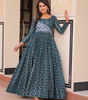 Handmade Indian Anarkali Gown – Maroon Long Maxi Dress with Gold Print | Ethnic Party Wear | Traditional Women’s Outfit from India (BLACKLUXE CRAFTS)