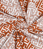 Handmade Cotton Block Print Bed Sheet with Pillow Covers – Rust & White Geometric Jaipuri King Size Bedsheet – Ethnic Indian Bedding Set (BLACKLUXE CRAFTS) - BLACKLUXECRAFTS