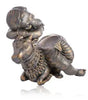 Handmade Baby Ganesha with Cow Idol | Indian Brass Finish Decorative Statue | Hindu God Figurine for Home Temple & Spiritual Gift (BLACKLUXE CRAFTS) - BLACKLUXECRAFTS