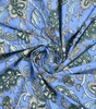 Handmade Cotton Bedsheet with Pillow Covers – Blue Floral Block Print King Size Bedspread from India (BLACKLUXE CRAFTS) - BLACKLUXECRAFTS