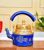 Hand-Painted Aluminium Tea Kettle – 750 ml for kitchen décor Home Décor , Tea Party Serving (BLACK LUXE CRAFTS) - BLACKLUXECRAFTS