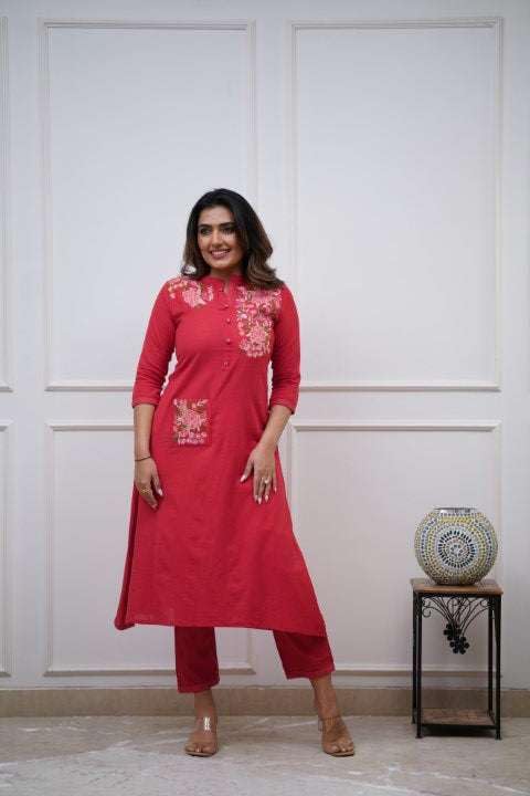 Embroidered Kurta for Women | Elegant Festive & Office Wear Ethnic Outfit (BLACKLUXE CRAFTS) - BLACKLUXECRAFTS