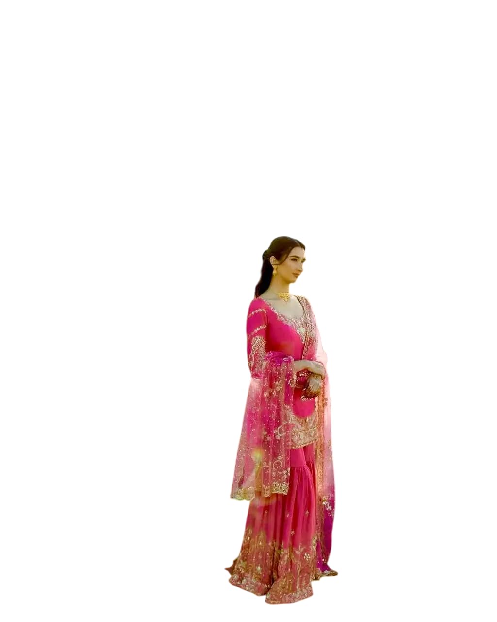 Women's Pure Simmer Silk Embroidery and Sequence Work Straight Kurta With Sharara & Dupatta Set (BLACKLUXE CRAFTS) - BLACKLUXECRAFTS