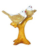 Golden Love Birds Figurine on Tree Branch – Elegant Resin Couple Sculpture for Home, Office & Gift Décor (BLACKLUXE CRAFTS) - BLACKLUXECRAFTS