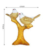 Golden Love Birds Figurine on Tree Branch – Elegant Resin Couple Sculpture for Home, Office & Gift Décor (BLACKLUXE CRAFTS) - BLACKLUXECRAFTS