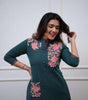 Embroidered Kurta for Women | Elegant Festive & Office Wear Ethnic Outfit (BLACKLUXE CRAFTS) - BLACKLUXECRAFTS
