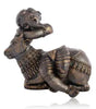 Handmade Baby Ganesha with Cow Idol | Indian Brass Finish Decorative Statue | Hindu God Figurine for Home Temple & Spiritual Gift (BLACKLUXE CRAFTS) - BLACKLUXECRAFTS