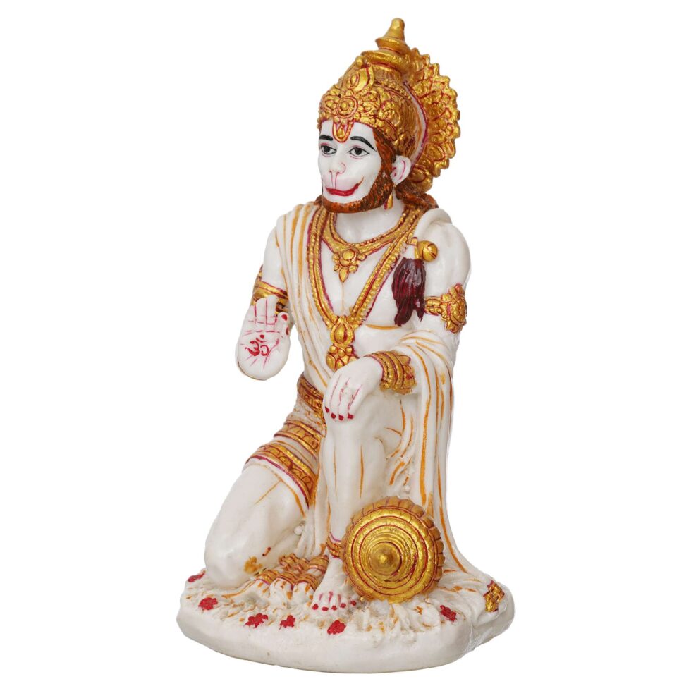 Lord Hanuman Idol | Bajrangbali Statue for Home Décor & Puja | Hindu God Figurine (BLACKLUXE CRAFTS) - BLACKLUXECRAFTS