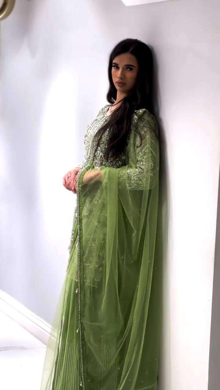 Heavy Embroidered Kurta Sharara Set with Dupatta – Designer Indian Wedding & Party Wear Outfit (BLACKLUXE CRAFTS) - BLACKLUXECRAFTS