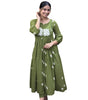 Anarkali Kurta with White Embroidery | Women’s Ethnic Festive & Casual Wear (BLACKLUXE CRAFTS) - BLACKLUXECRAFTS