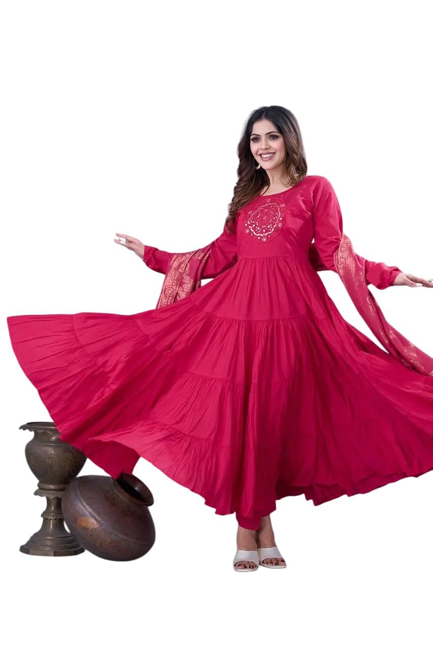 Anarkali Suit with Dupatta – Long Flared Ethnic Party Wear Dress for Women
(BLACKLUXE CRAFTS) - BLACKLUXECRAFTS