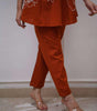 Women's Cotton Embroidered Co-ord Set 2 Piece Top Bottom Set (BLACKLUXE CRAFTS) - BLACKLUXECRAFTS