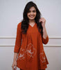 Women's Cotton Embroidered Co-ord Set 2 Piece Top Bottom Set (BLACKLUXE CRAFTS) - BLACKLUXECRAFTS