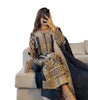 Black Embroidered Pakistani Suit with Heavy Silver Zari & Sequin Work | Designer Salwar Kameez with Dupatta for Women (BLACKLUXE CRAFTS) - BLACKLUXECRAFTS