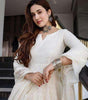 White Embroidered Anarkali Gown with Dupatta | Women’s Indian Wedding & Party Wear Ethnic Dress (BLACKLUXE CRAFTS) - BLACKLUXECRAFTS