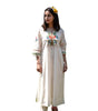 Cream Cotton Embroidered Kurta Set – Handcrafted Floral Ethnic Wear for Women with Pants
 (BLACKLUXE CRAFTS) - BLACKLUXECRAFTS