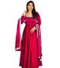 Women's Fandy Silk Embroidered Anarkali Kurti Gown With Dupatta Set (BLACKLUXE CRAFTS) - BLACKLUXECRAFTS