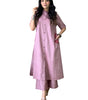 Elegant Black Kurta Set with Pink Embroidery | Women’s Ethnic Outfit (BLACKLUXE CRAFTS) - BLACKLUXECRAFTS