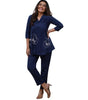Women's Cotton Embroidered Co-ord Set 2 Piece Top Bottom Set (BLACKLUXE CRAFTS) - BLACKLUXECRAFTS