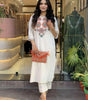 Elegant White Embroidered Kurta Set for Women | Ethnic Cotton Outfit with Pants | Summer Festive & Casual Wear (BLACKLUXE CRAFTS) - BLACKLUXECRAFTS