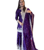 Women's Faux Georgette Embroidered Straight Kurti with Sharara & Dupatta Set (BLACKLUXE CRAFTS) - BLACKLUXECRAFTS