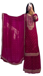 Embroidered Lehenga Suit with Dupatta – Festive Party Wear Indian Ethnic Outfit for Women (BLACKLUXE CRAFTS) - BLACKLUXECRAFTS