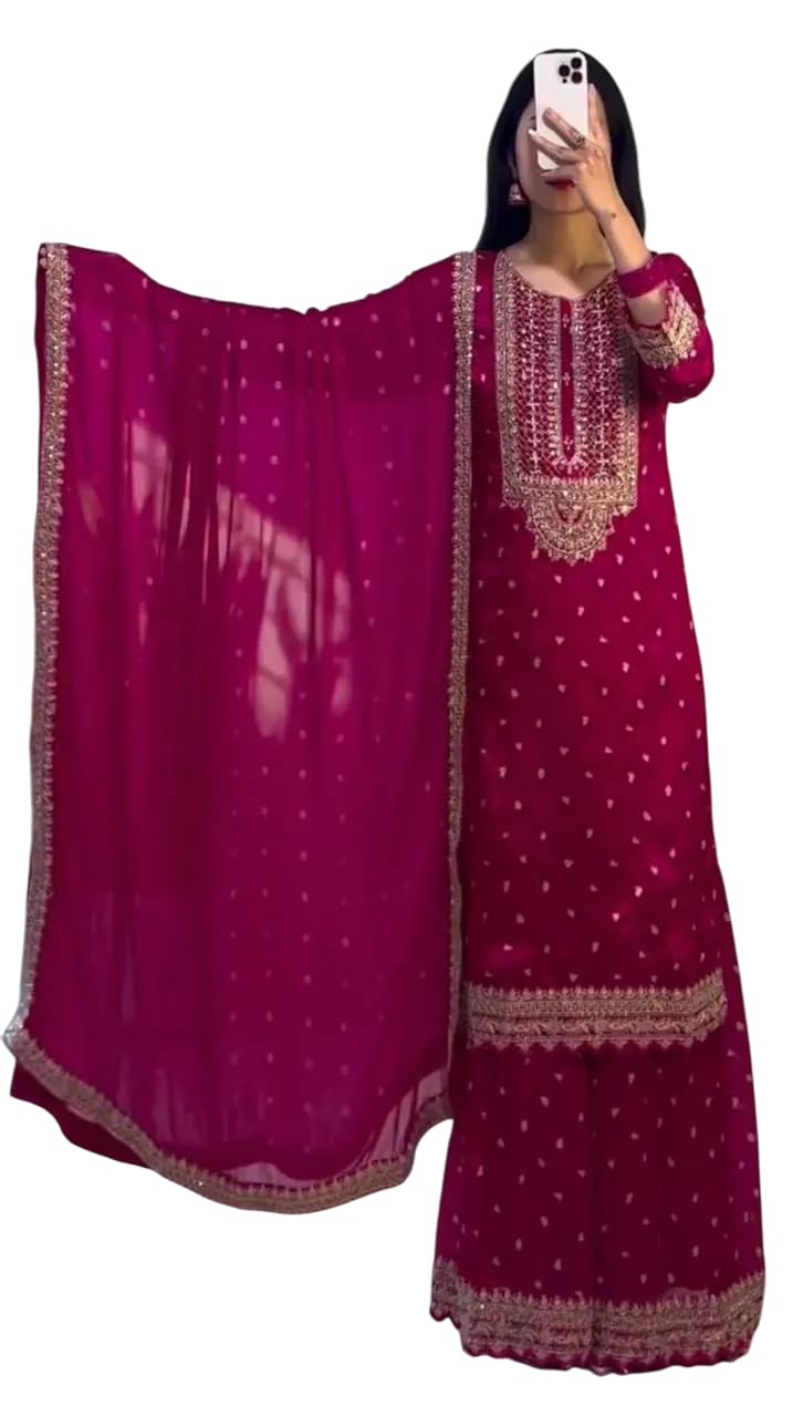 Embroidered Lehenga Suit with Dupatta – Festive Party Wear Indian Ethnic Outfit for Women (BLACKLUXE CRAFTS) - BLACKLUXECRAFTS