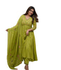 Anarkali Kurta Set with Dupatta – Floral Embroidered Ethnic Wear for Women (BLACKLUXE CRAFTS) - BLACKLUXECRAFTS
