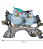 Handcrafted Owl Couple Figurine on Tree Branch – Resin Love Birds Statue for Home Décor, Living Room & Gifting (BLACKLUXE CRAFTS) - BLACKLUXECRAFTS
