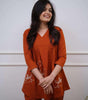 Women's Cotton Embroidered Co-ord Set 2 Piece Top Bottom Set (BLACKLUXE CRAFTS) - BLACKLUXECRAFTS