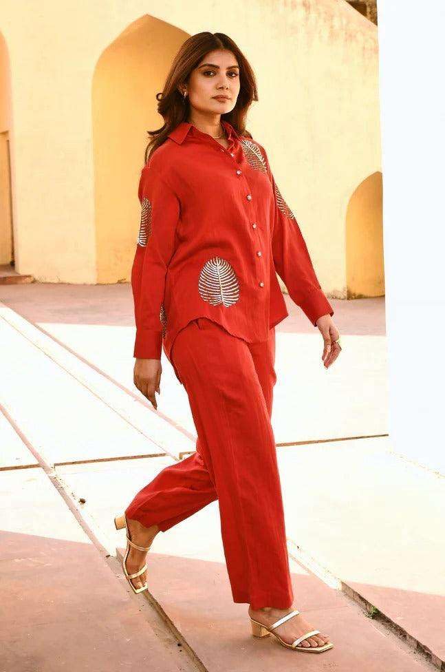 Trendy Co-ord Set for Women with Printed Detailing | Casual & Party Wear (BLACKLUXE CRAFTS) - BLACKLUXECRAFTS