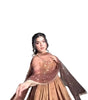 Women's Fandy Silk Embroidered Anarkali Sleeveless Kurti (Gown) With Pant and Twill Net Dupatta (BLACKLUXE CRAFTS) - BLACKLUXECRAFTS