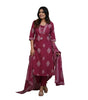 Embroidered Cotton Kurta Set with Dupatta – Elegant Indian Ethnic Wear for Women (BLACKLUXE CRAFTS) - BLACKLUXECRAFTS