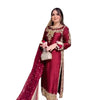Maroon Embroidered Salwar Kameez with Dupatta | Luxury Indian Wedding & Party Wear for Women | Designer Ethnic Outfit (BLACKLUXE CRAFTS) - BLACKLUXECRAFTS