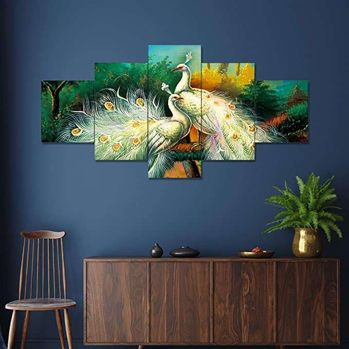 BLACKLUXE LIFESTYLE LTD Set of Five MDF Framed 3D Wall Painting for Home Decoration, Big Size Painting for Living Room, Bedroom (17x30 inches) WE 29 - BLACKLUXECRAFTS
