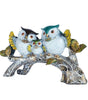 Handcrafted Owl Family Figurine on Tree Branch – Resin Bird Statue for Home Décor, Living Room & Gifting (BLACKLUXE CRAFTS) - BLACKLUXECRAFTS