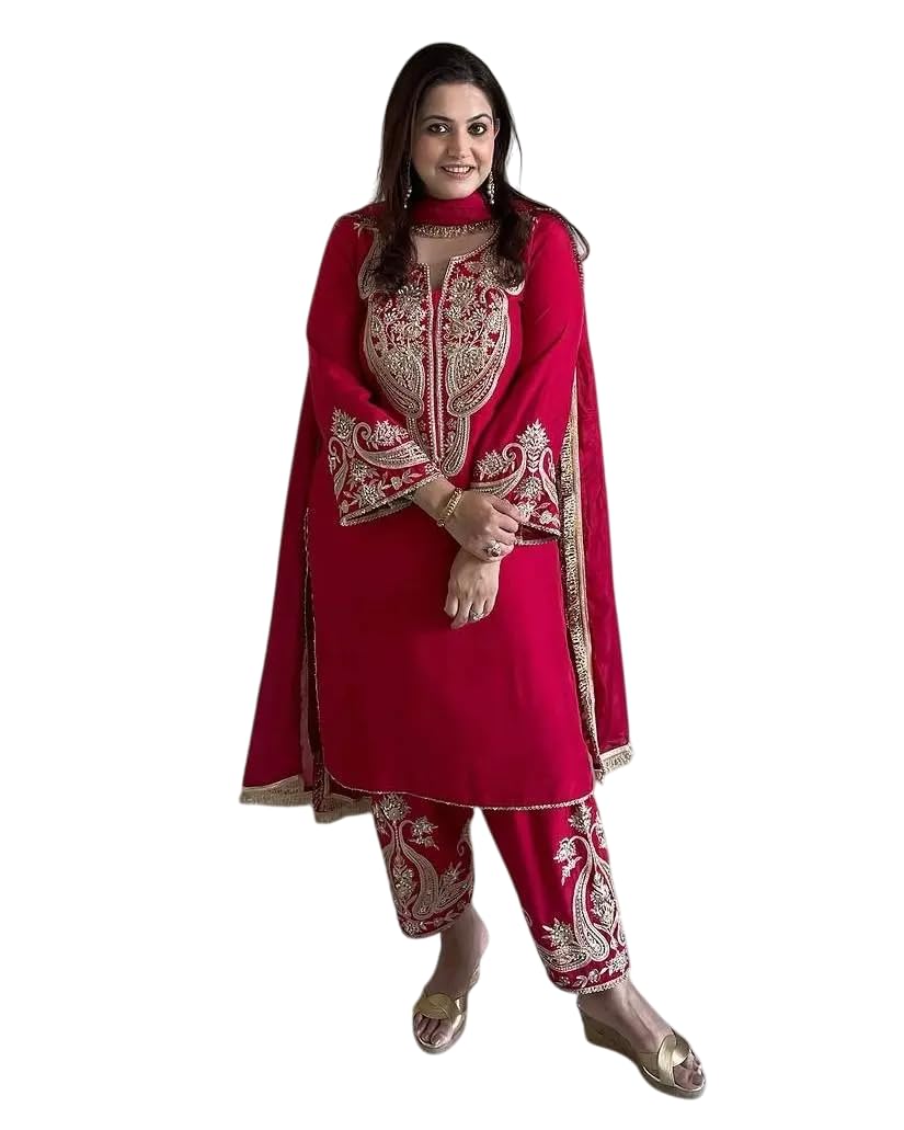 Mustard Yellow Embroidered Kurta Set with Dupatta – Festive & Wedding Party Wear Indian Outfit for Women
(BLACKLUXE CRAFTS) - BLACKLUXECRAFTS