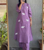 Handmade Cotton Kurta Set with Blue Elephant Embroidery – Casual & Office Wear for Women (BLACKLUXE CRAFTS) - BLACKLUXECRAFTS