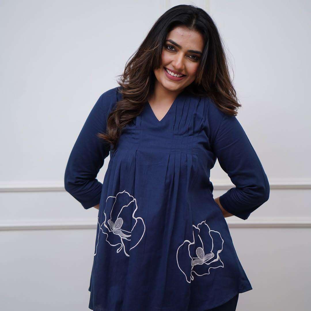 Women's Cotton Embroidered Co-ord Set 2 Piece Top Bottom Set (BLACKLUXE CRAFTS) - BLACKLUXECRAFTS