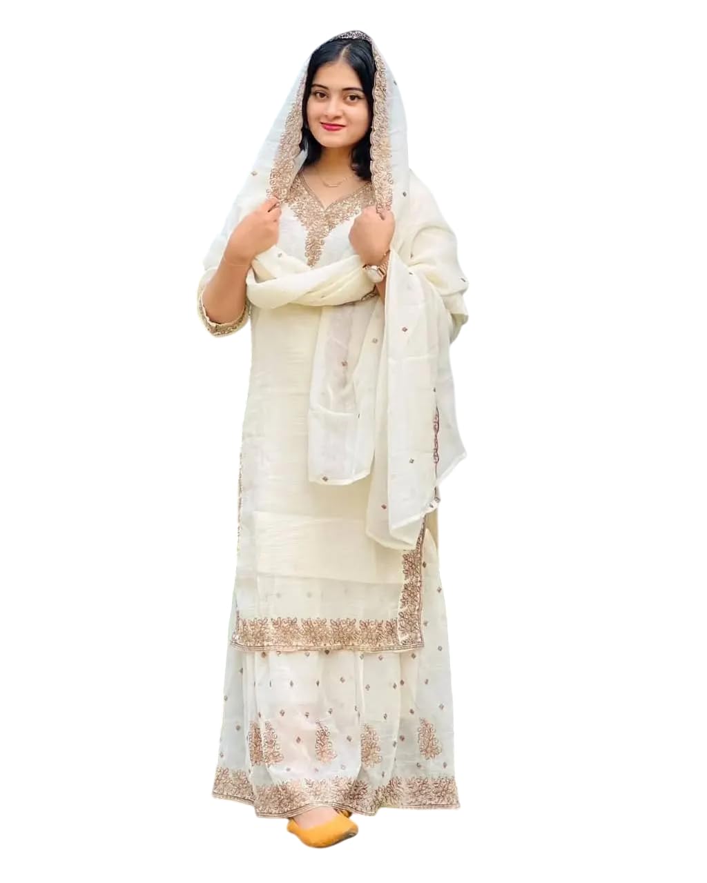 Organza Sharara Suit with Zari Embroidery & Lace Dupatta | Festive & Wedding Wear
(BLACKLUXE CRAFTS) - BLACKLUXECRAFTS
