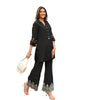 Elegant Black Kurti with Palazzo Pants – Women’s Designer Embroidered Party & Casual Wear Set (BLACKLUXE CRAFTS) - BLACKLUXECRAFTS