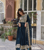 Handmade Teal Blue Anarkali Gown with Dupatta – Indian Ethnic Party Wear Dress for Women | Designer Wedding & Festive Outfit (BLACKLUXE CRAFTS)